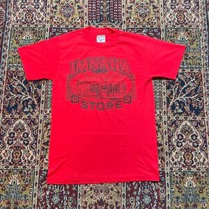 VTG 90s‎ Imnaha Store storefront graphic red and black destination tshirt M USA